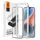 Spigen Alm Glass FC iPhone 14/13 Pro/13 Edzett üveg fekete kijelzővédő fólia szerelőkerettel