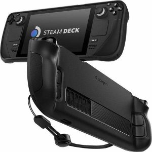 Spigen Rugged Armor Steam Deck fekete tok