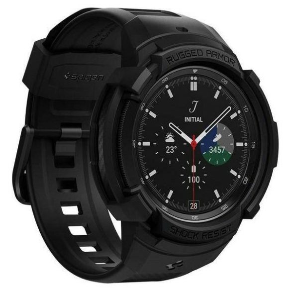 Spigen Rugged Armor Pro Samsung Watch 4 CLASSIC 46 mm-es fekete tok