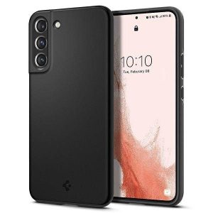 Spigen Thin Fit Samsung S901 S22 fekete tok