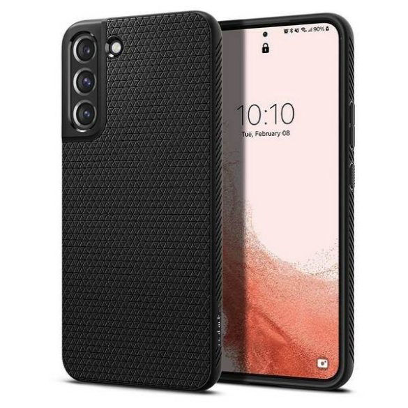 Spigen Liquid Air Samsung S901 S22 fekete tok