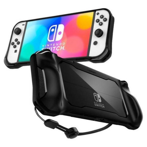 Spigen Rugged Armor Nintendo Switch Oled matt fekete tok