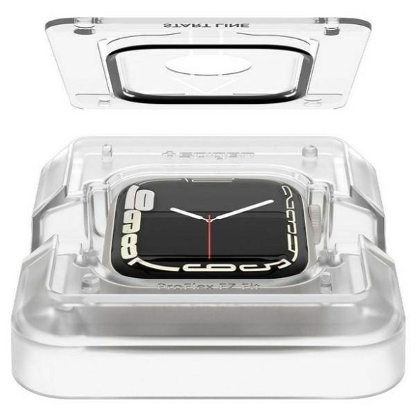 Spigen ProFlex EZ FIT Apple Watch 7 45mm 2db hibrid üveg képernyővédő fólia