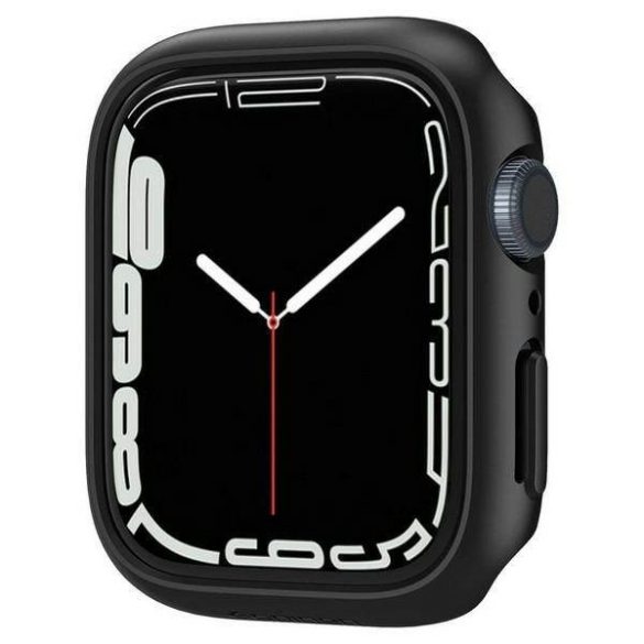 Spigen Thin Fit Apple Watch 7 45 mm fekete védőtok az órára