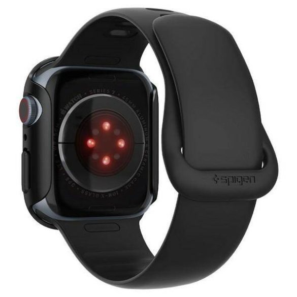 Spigen Thin Fit Apple Watch 7 45 mm fekete védőtok az órára