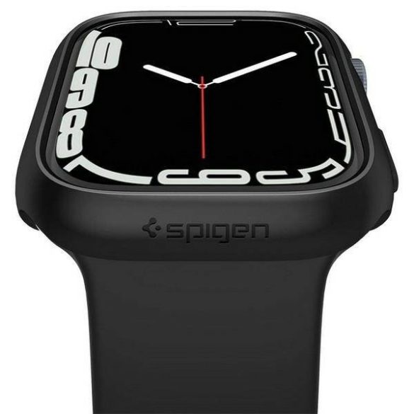 Spigen Thin Fit Apple Watch 7 45 mm fekete védőtok az órára