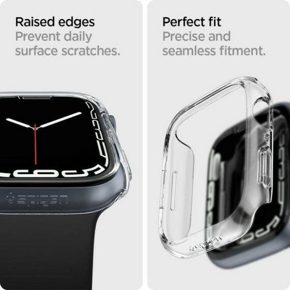 Spigen Thin Fit Apple Watch 7 45mm átlátszó védőtok az órára