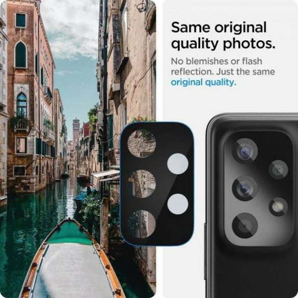 Spigen Optik.Tr Kamera Samsung A33/A53/A73 5G Edzett üveg fekete 2db kameravédő fólia