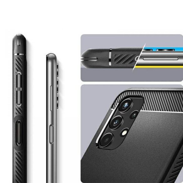 Spigen Rugged Armor Samsung A13 4G/LTE A135 fekete tok