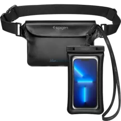  Spigen A621 univerzális fekete vízálló övtáska + okostelefon tok
