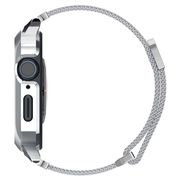 Spigen Metal Fit PRO Apple Watch 8/SE/7 /6/5/4 (44/45mm) ezüst ACS04584 tok