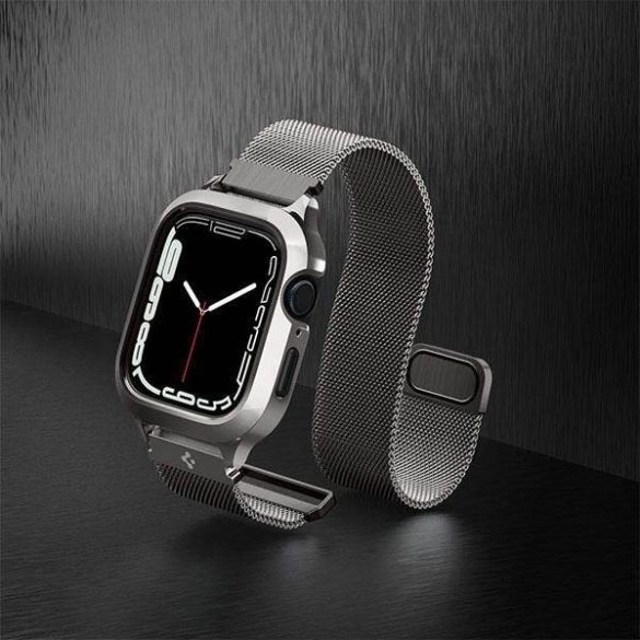 Spigen Metal Fit PRO Apple Watch 7/8 45mm grafit tok