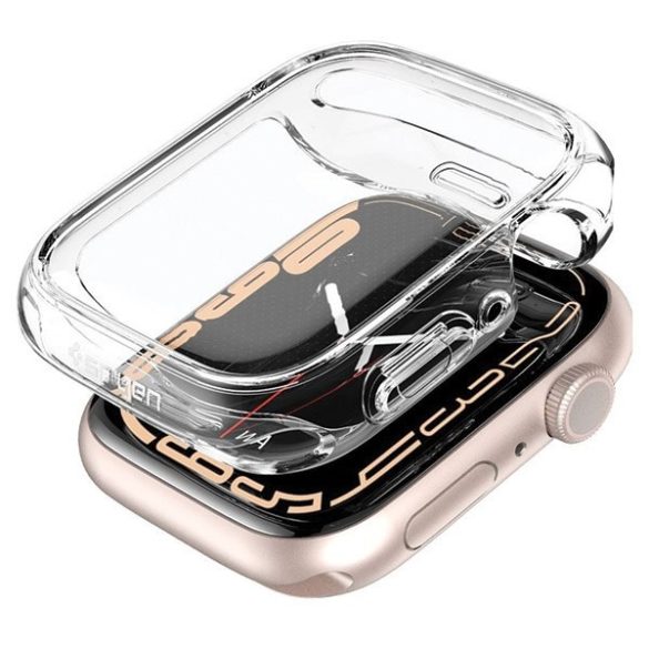 Spigen Ultra Hybrid Apple Watch 7/8/9 41 mm-es Ultra Hybrid Apple Watch 7/8/9 41 mm átlátszó ACS04613 tok