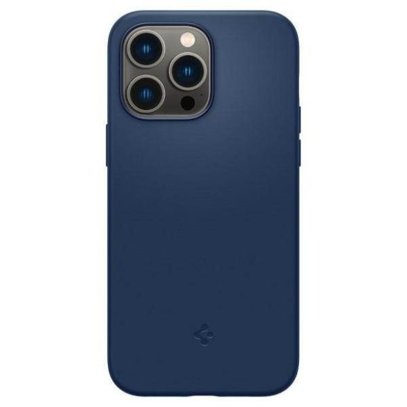 Spigen Silicone Fit iPhone 14 Pro Max 6,7" MAG Magsafe kék szilikon tok
