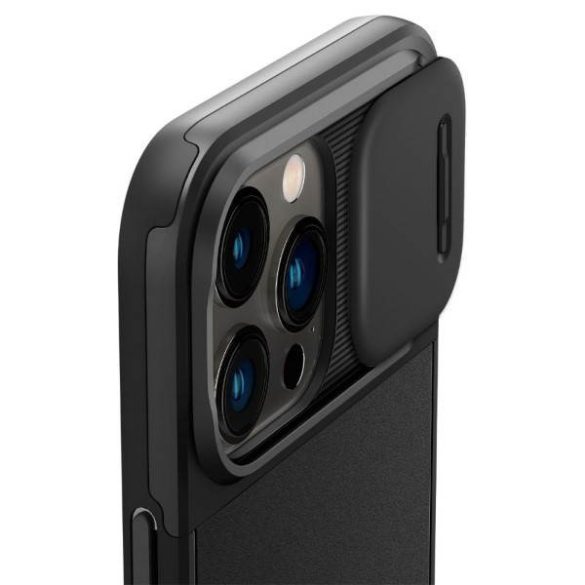 Spigen Optik Armor iPhone 14 Pro Max 6,7" MAG Magsafe fekete tok