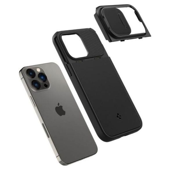 Spigen Optik Armor iPhone 14 Pro Max 6,7" MAG Magsafe fekete tok