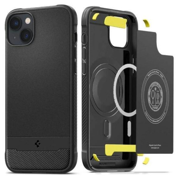 Spigen Rugged Armor MAG iPhone 14 Plus Magsafe matt fekete tok