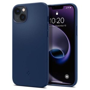 Spigen Silicone Fit iPhone 14 Plus MAG Magsafe tengerészkék tok