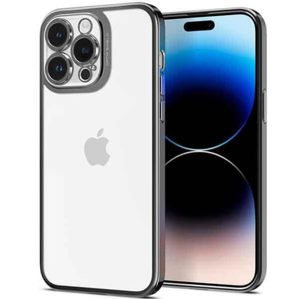 Spigen Optik Armor iPhone 14 Pro krómszürke tok