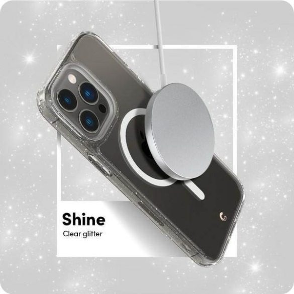 Spigen Cyrill Shine MAG iPhone 14 Pro Magsafe csillogós átlátszó tok