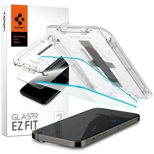 Spigen Glas.TR iPhone 14 Pro 2db "EZ FIT" edzett üveg kijelzővédő fólia