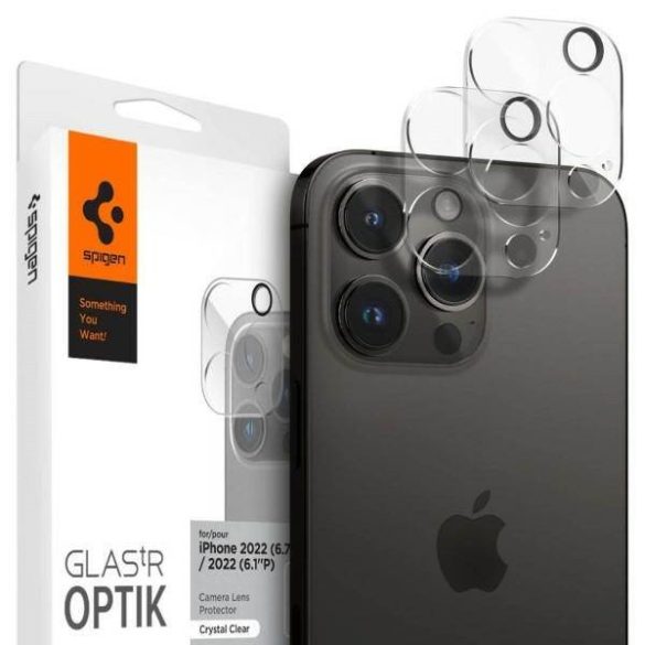 Spigen Optik.Tr Camera iPhone 14 Pro/14 Pro Max Lens 2db átlátszó kameravédő fólia