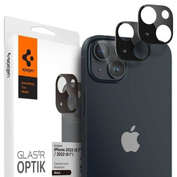 Spigen Optik.Tr Camera iPhone 14/14 Plus Lens 2db fekete kameravédő fólia
