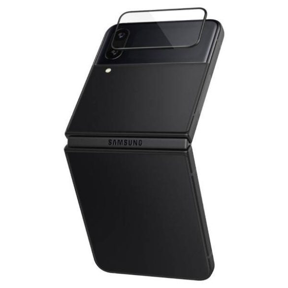 Spigen Glas FC Hinge Film Samsung Z Flip 4 2db Edzett üveg fekete képernyővédő fólia