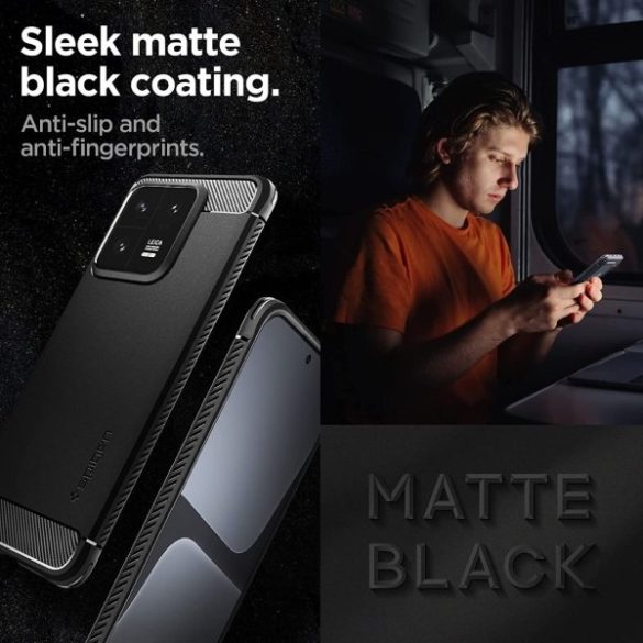 Spigen Rugged Armor Xiaomi 13 Pro fekete matt ACS05325 tok