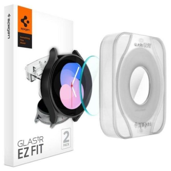 Spigen Glas.TR Samsung Galaxy Watch 4/5 40mm Classic 2-Pack "EZ FIT" edzett üveg képernyővédő fólia