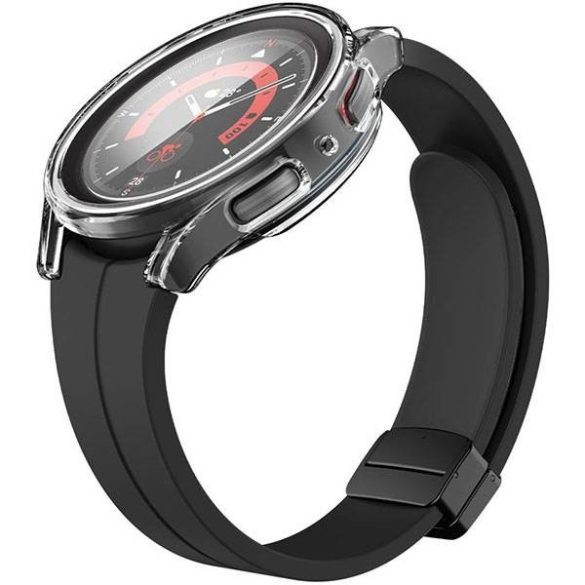 Spigen Thin Fit Samsung Galaxy Watch 5 Pro 45mm + Edzett üveg átlátszó tok