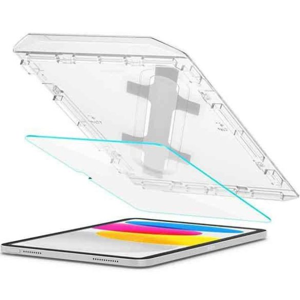 Spigen Glas.TR iPad 10.9 2022 "EZ FIT" szerelőkeret + edzett üveg kijelzővédő fólia