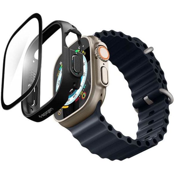 Spigen Thin Fit 360 Apple Watch Ultra 49 mm fekete védőtok az órára