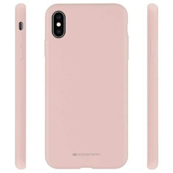 Mercury szilikon Samsung S22 S901 rózsaszín homok tok