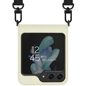 Araree Canvas Diary tok Samsung Galaxy Z Flip5 - elefántcsontszín