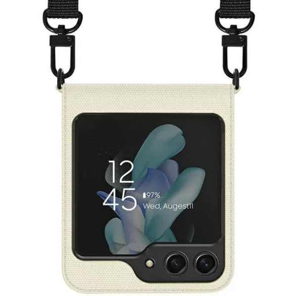 Araree Canvas Diary tok Samsung Galaxy Z Flip5 - elefántcsontszín