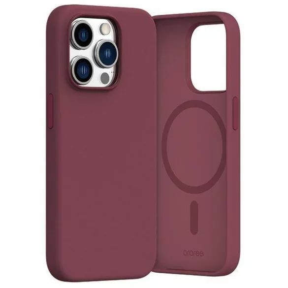 Araree Typoskin M tok iPhone 15 Pro - sötét piros