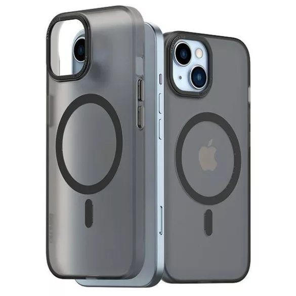 Araree Aero Frame tok iPhone 15 - fekete átlátszó