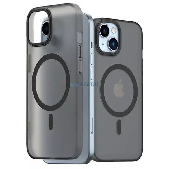 Araree Aero Frame tok iPhone 15 - fekete átlátszó