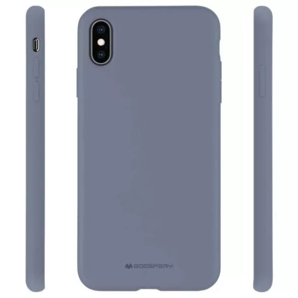 Mercury Silicone MagSafe-kompatibilis tok iPhone 13/14 - szürkéslila