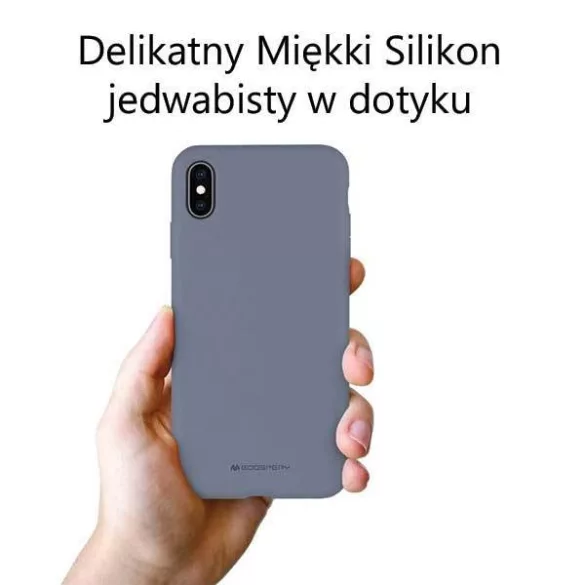 Mercury Silicone MagSafe-kompatibilis tok iPhone 13/14 - szürkéslila