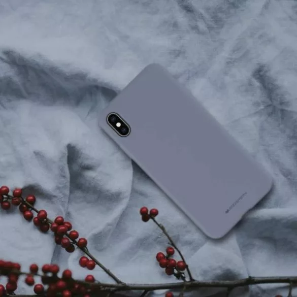 Mercury Silicone MagSafe-kompatibilis tok iPhone 13/14 - szürkéslila