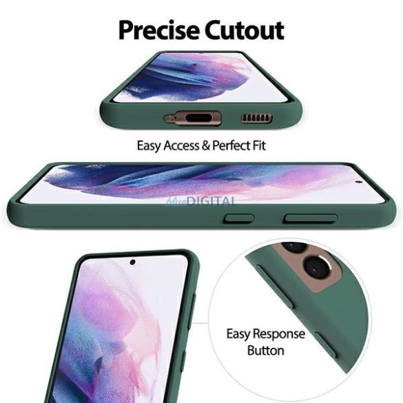 Mercury szilikon iPhone 15 Plus / 14 Plus 6.7" zöld tok