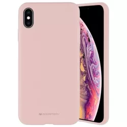   Mercury szilikon iPhone 15 Pro 6,1" rózsaszín-homok tok