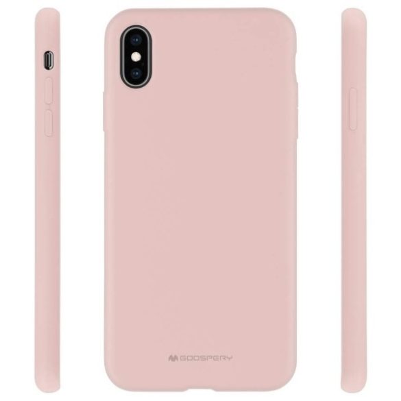 Mercury szilikon iPhone 15 Pro 6,1" rózsaszín-homok tok