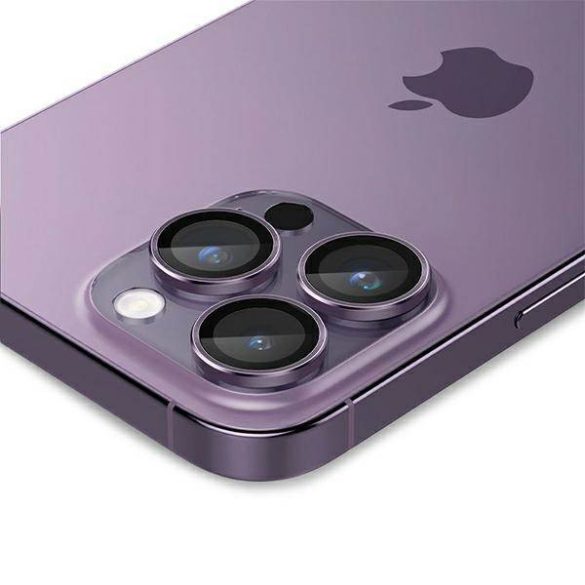 Spigen Optik.Tr Camera iPhone 14 Pro/ 14 Pro Max EZ FIT Lens 2db lila kameravédő fólia