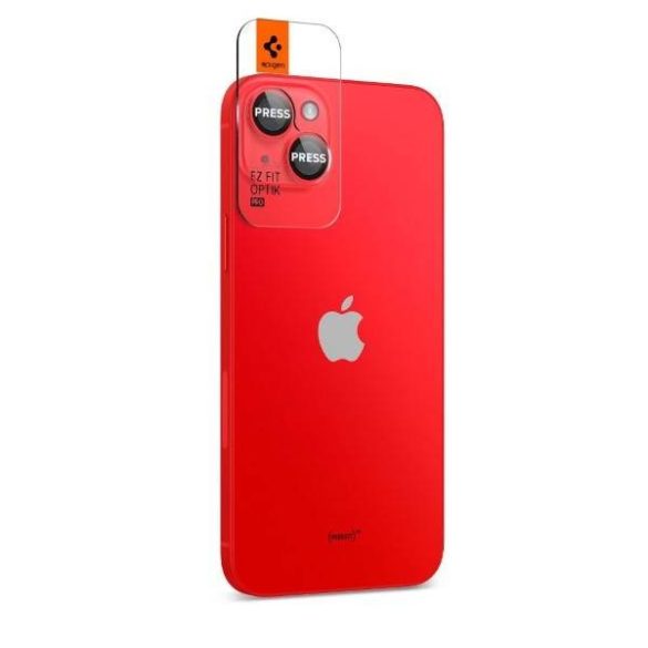 Spigen Optik.Tr Camera iPhone 14/14 Plus EZ FIT Lens 2db piros kameravédő fólia