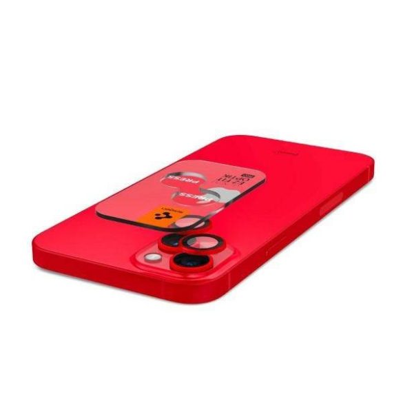 Spigen Optik.Tr Camera iPhone 14/14 Plus EZ FIT Lens 2db piros kameravédő fólia