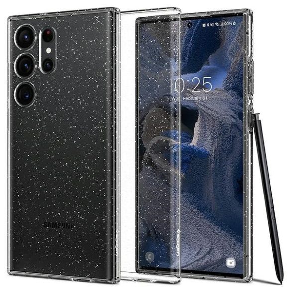 Spigen Liquid Crystal Crystal Sam Samsung Galaxy S23 UltraS918 kristály csillogó ACS05612 tok