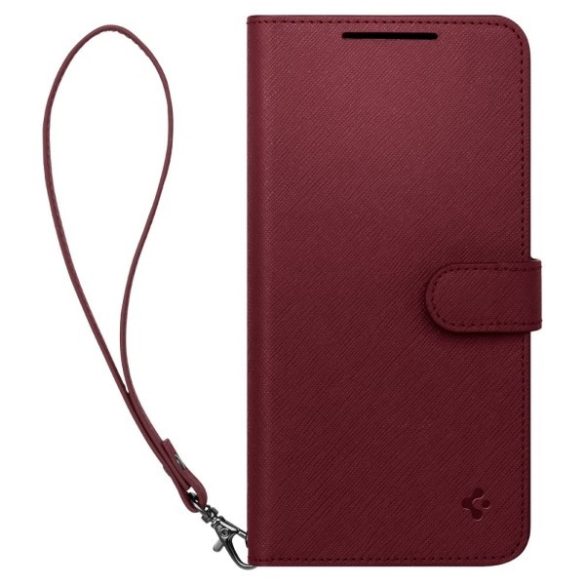 Spigen pénztárcával "S" Plus Sam Samsung Galaxy S23+ S916 burgundia ACS05678 tok